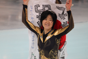 田畑選手の笑顔